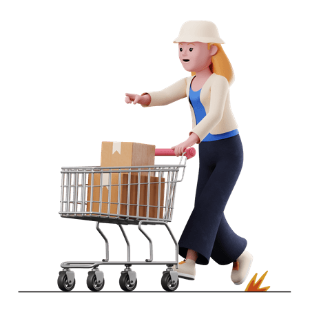Femme faisant de la logistique e-commerce