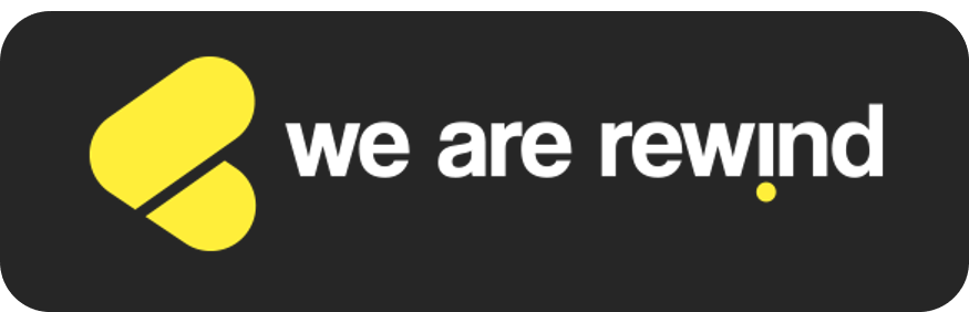Logo de l'un de nos clients e-commerce : We Are Rewind
