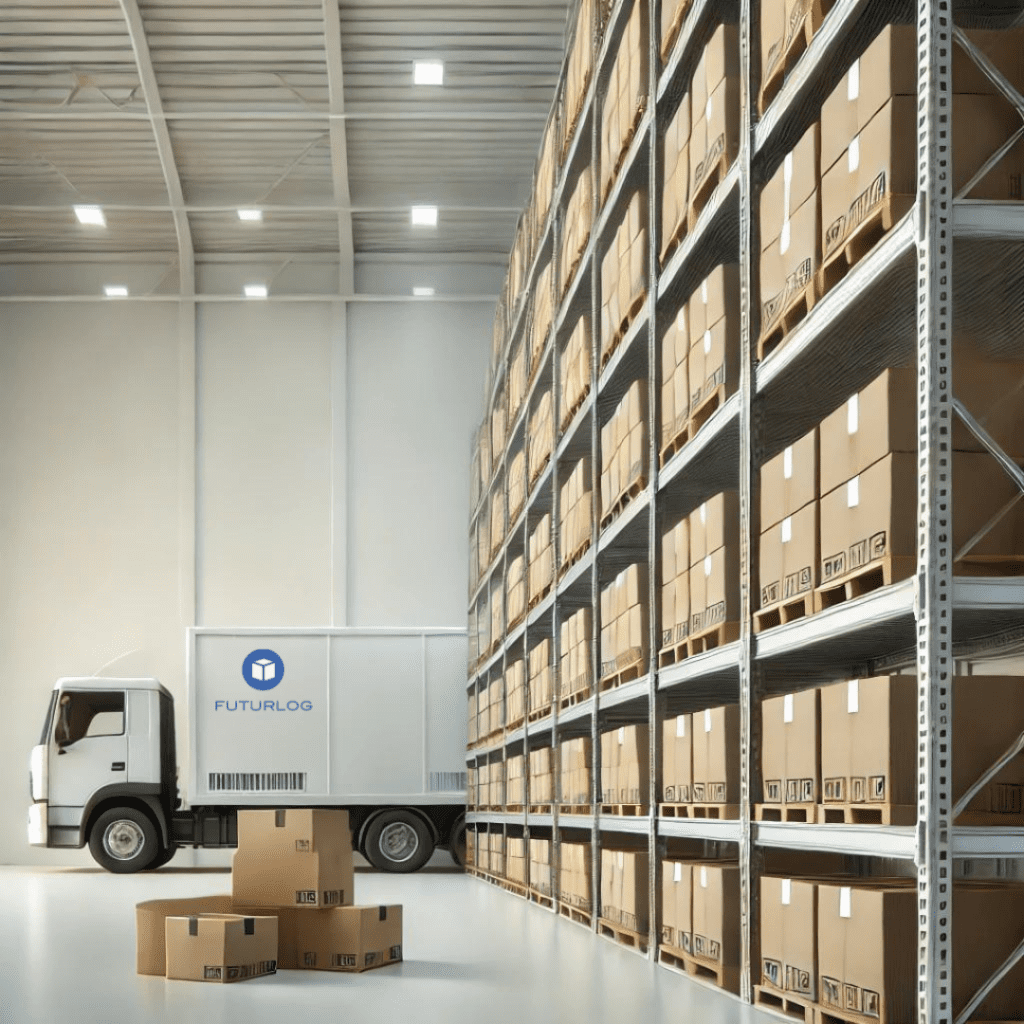 Entrepôt d'un prestataire logistique e-commerce