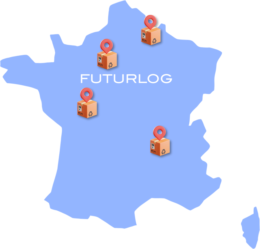 Localisation de nos entrepôts partenaires en France