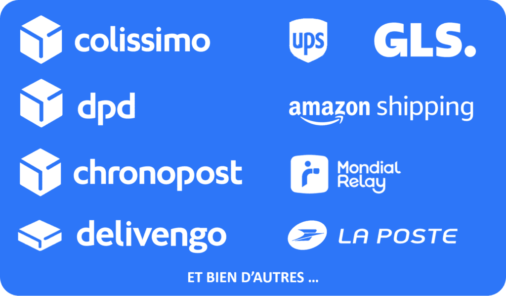 Logo des transporteurs e-commerce partenaires de Futurlog